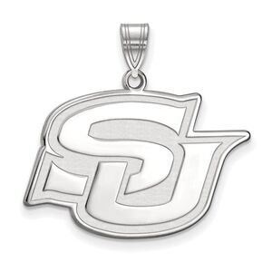 10k White Gold Southern U. Large Pendant